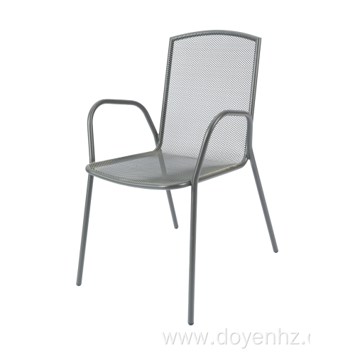 117*70cm Rectangle Folding Table and 4 Mesh Armchairs